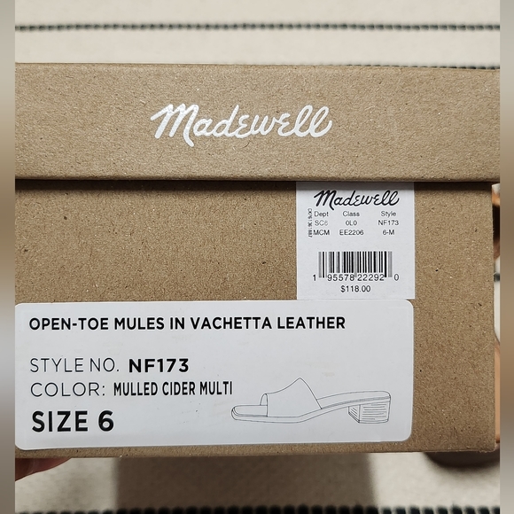 Madewell Cassady Mule in Woven Leather Sandals - Size 6 - Picture 8 of 9